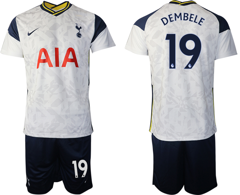 Men 2020-2021 club Tottenham home #19 white Soccer Jerseys->tottenham jersey->Soccer Club Jersey